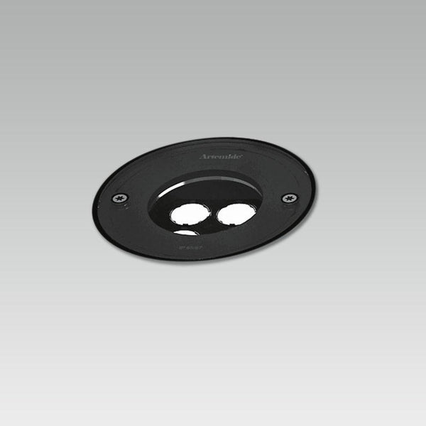 Orcamo 150 recessed walk-over LED round 36° walk over black - artemidestore.ca